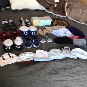 Assorted hats, shoes & accessories for baby boy